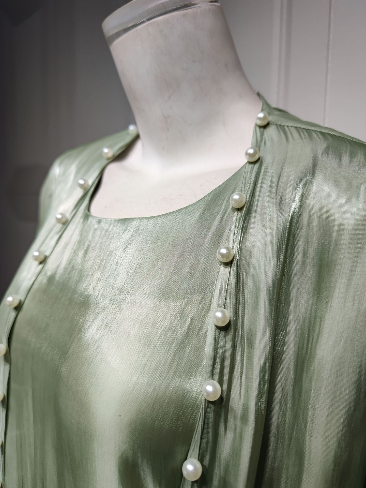 Fashion Bright Silk Satin Dress
