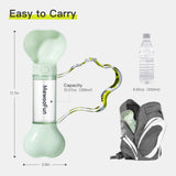 Mewoofun Pet Dog Water Bottle Feeder Bowl 2 in 1 Leak Proof Portable Food Bottle Pets Outdoor Travel Drinking Include Poop Bag