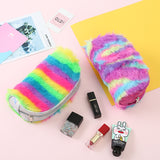 Rainbow Plush Pencil Case