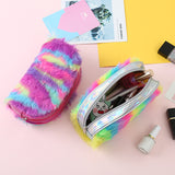Rainbow Plush Pencil Case