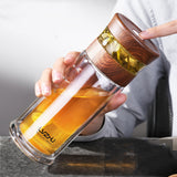 Double-Layer Glass Men's Household Drinking Water Filter Water Cup