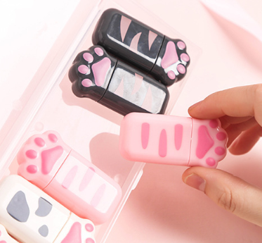 Cute cat's claw correction tape set creative correction tape