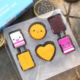 Simulation Milk Biscuit Eraser Set