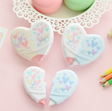 Two-Piece Love Heart Correction Tape