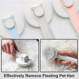 Self-Cleaning Pet Grooming Brush for Cats & Dogs