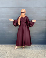 Ladies Temperament Lantern Sleeve Full Ankle Dress