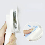 Self-Cleaning Pet Grooming Brush for Cats & Dogs