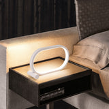 Oval Acrylic LED Desk Lamp – Touch Dimmable, USB Plug-In