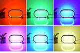 Oval Acrylic LED Desk Lamp – Touch Dimmable, USB Plug-In