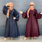 Ladies Temperament Lantern Sleeve Full Ankle Dress