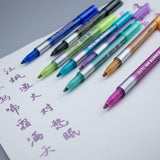 8-color Double Line Outline Pen Marker Metal Stroke