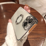 Electroplated iPhone Case with Integrated Camera Lens Protector