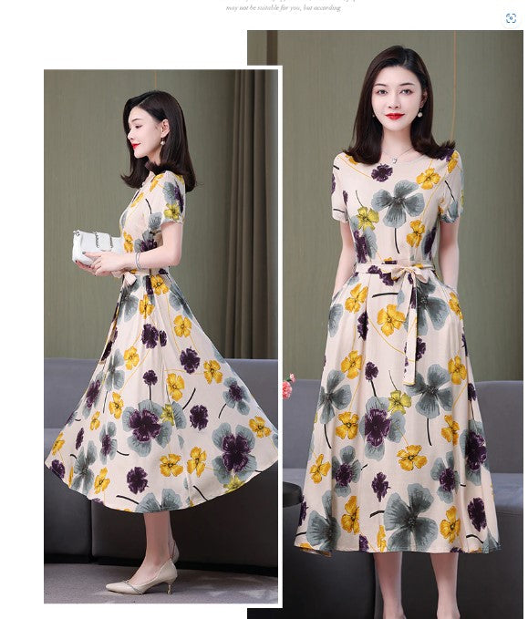 2023 with this stylish Summer Round -neck Printing Women Tops