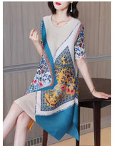 Women's Clothing 2023 Stylish Vintage Floral Print Elegant Party Summer Dresses