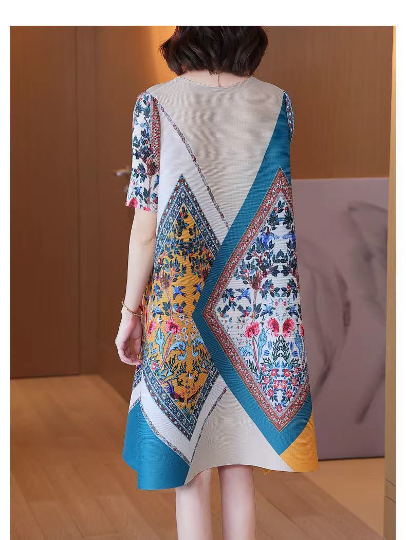 Women's Clothing 2023 Stylish Vintage Floral Print Elegant Party Summer Dresses