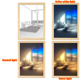 LED Decorative Light Painting Bedside Picture Style Creative Modern Simulate Sunshine Drawing Night Light Gift