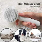 Self-Cleaning Pet Grooming Brush for Cats & Dogs