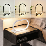 Oval Acrylic LED Desk Lamp – Touch Dimmable, USB Plug-In