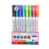 Double Line Dream Color Highlighter Pen