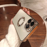 Electroplated iPhone Case with Integrated Camera Lens Protector