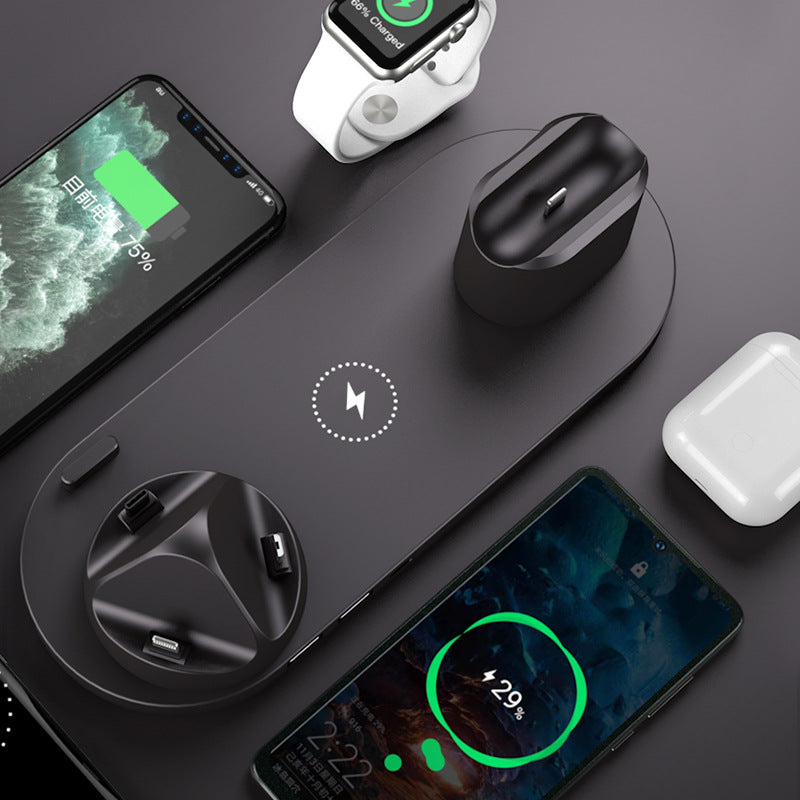 6 In 1 Wireless Fast Charging Stand Charger