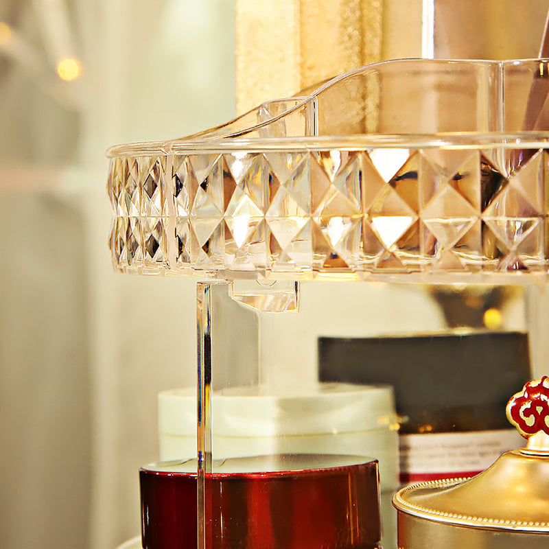 Diamond Pattern Rotating Storage Box 360 Degree Rotating Rack