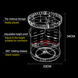 Diamond Pattern Rotating Storage Box 360 Degree Rotating Rack