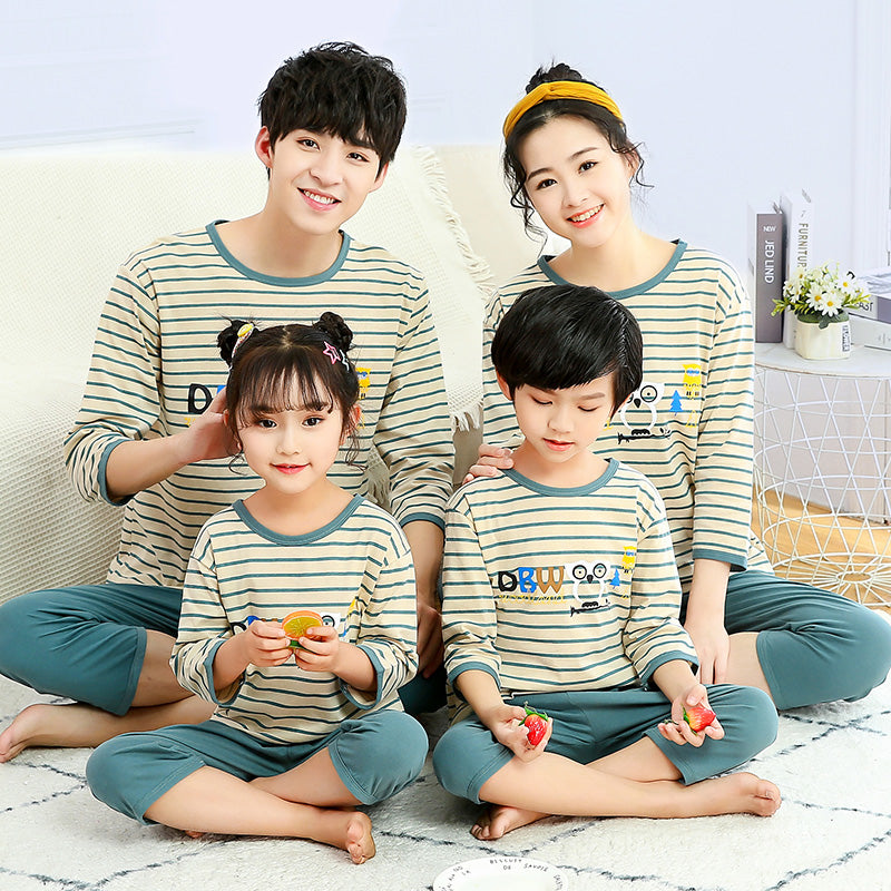 Children Pajamas Boys Summer Thin Cotton Boys Girls