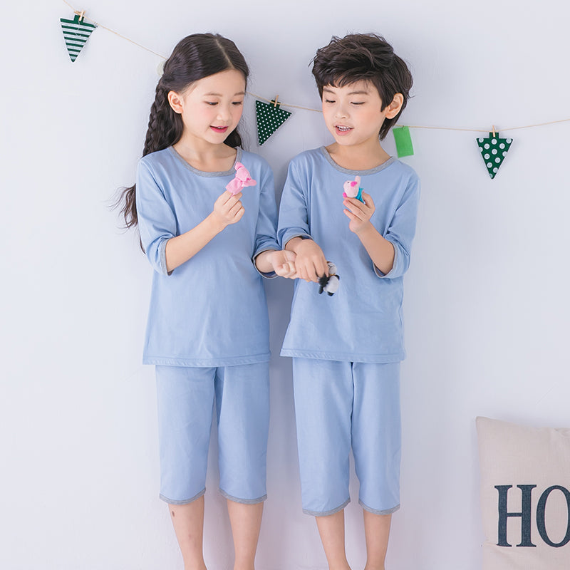 Children Pajamas Boys Summer Thin Cotton Boys Girls