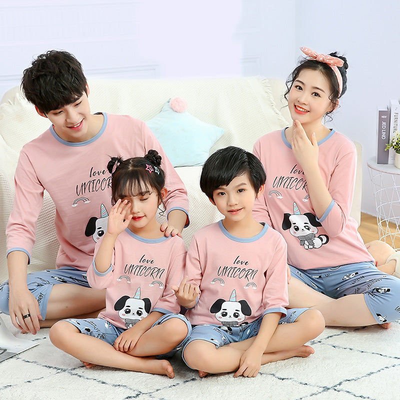Children Pajamas Boys Summer Thin Cotton Boys Girls
