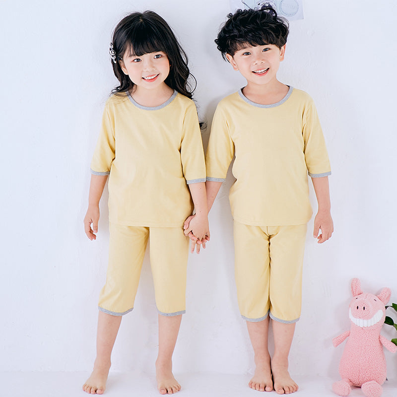 Children Pajamas Boys Summer Thin Cotton Boys Girls