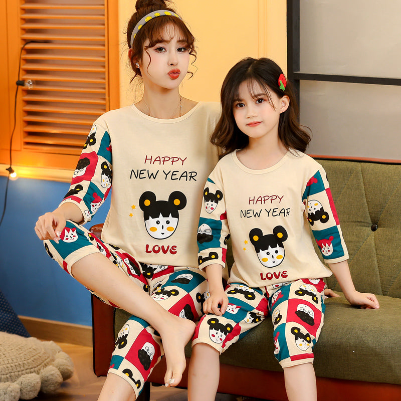 Children Pajamas Boys Summer Thin Cotton Boys Girls
