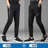 Sport pants are baggy and velveted