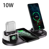 6 In 1 Wireless Fast Charging Stand Charger