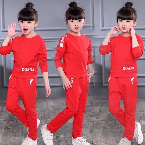 Girls long sleeve trousers