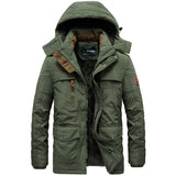 Winter parka men jacket Mens Plus velvet Men Hooded Windbreaker coats men's casual warm jackets coat Detachable hat L-6XL 8186