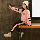 Clothing Set Girls Clothes Autumn Long Sleeve Shirts + Pants Kids Tracksuit For Girls Clothing Sets Sport Suit 5 6 8 10 12 Years