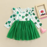 New Toddler Kids Baby Girl Valentine 's Day Clothes Long Sleeve Love Heart Printed Shirt Tops Tutu Skirt 2Pcs Outfits Set
