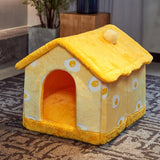 Foldable Dog House Kennel Bed Mat For Small Medium Dogs Cats Winter Warm Cat bed Nest Pet Products Basket Pets Puppy Cave Sofa