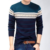 2023 Fashion Casual Clothing Social Fitness Bodybuilding Striped T Shirts Men T-shirt Jersey Tee Shirt Pullover Sweater Camisa