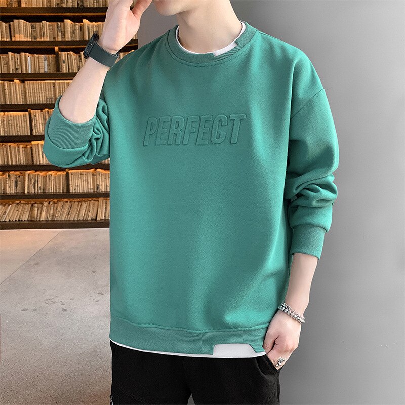 New Male Sweatshirt Small Details Design Tops Men Long Sleeve Asual T-shirt Popular Jacket Coat Boys Clothing Fashion For Autumn