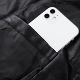 Ucrazy Men 2023 Winter Casual Motor Spliced Leather Jacket Coat Men Autumn Fashion Biker Vintage Warm Leather Jacket Coat Men