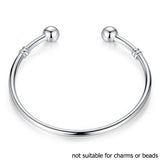 BAMOER 5 Style Silver Color LOVE Snake Chain Bracelet & Bangle 16CM-21CM Pulseras Lobster PA1104