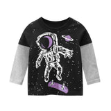 New Spring Children's Clothing Boy T-shirt Wholesale Big Dinosaur Pattern Baby Clothing Mother Kids Clothes With Cotton T