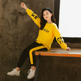 Clothing Set Girls Clothes Autumn Long Sleeve Shirts + Pants Kids Tracksuit For Girls Clothing Sets Sport Suit 5 6 8 10 12 Years