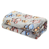Pet Dog Bed Blanket Soft Fleece Cat Cushion Blanket Winter Warm Paw Print Pet Cats Cover Blanket For Small Medium Large Dogs Mat