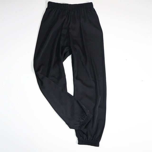 Unireal 2022 Summer Satin Harem Pants Women High Waist Casual Pants New Fashion Thin Loose Female Sweatpants