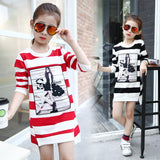 2022 children's clothing girls autumn long-sleeve T-shirt child 100% cotton beads round neck T-shirt basic shirt