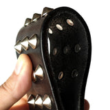 Cool Rivets Studded Best Genuine Leather Pet Dog Collars For Small Medium Large Dogs Black Brown Boxer Bulldog Pitbull XS S M L