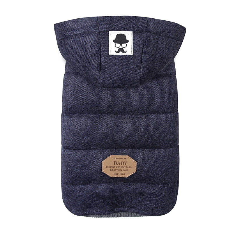 Winter Warm Pet Dog Clothes Hooded Thick Warm Clothes Cotton Cat Puppy Dogs Coat Jackets Chihuahua Yorkie Clothing S-XXL